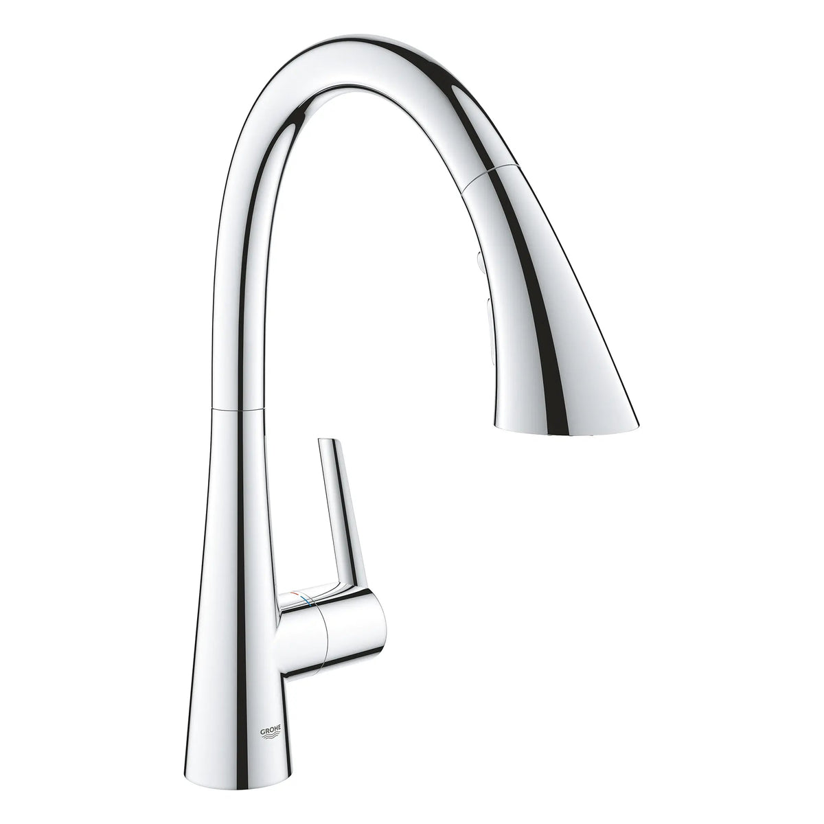 Grohe Zedra 1.75 GPM Triple Spray Single-Handle StarLight Chrome Pull Down Kitchen Faucet