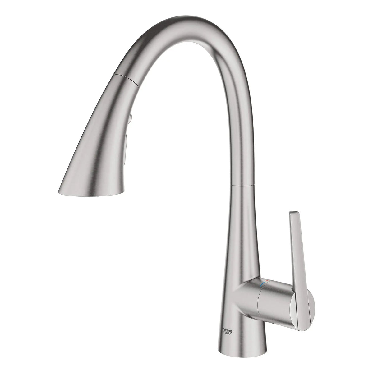 Grohe Zedra 1.75 GPM Triple Spray Single-Handle SuperSteel Infinity Pull Down Kitchen Faucet