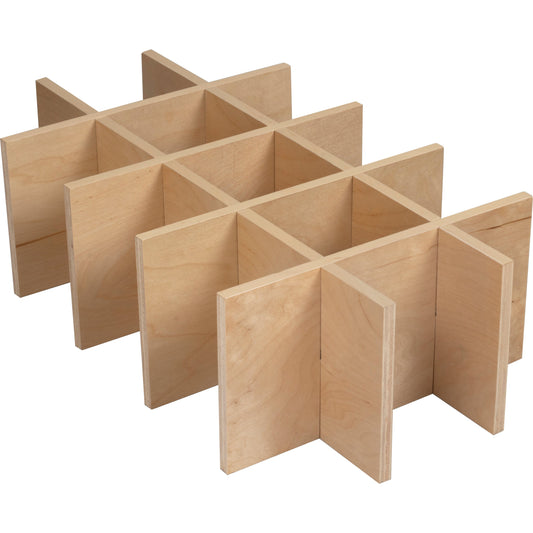 Hardware Resources 12" Wood Rollout Bottle Grid Accessory for Cookware Rollout