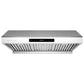 Hauslane Chef Series 30" Touch Screen Panel Plug-In Under Cabinet Stainless Steel Range Hood