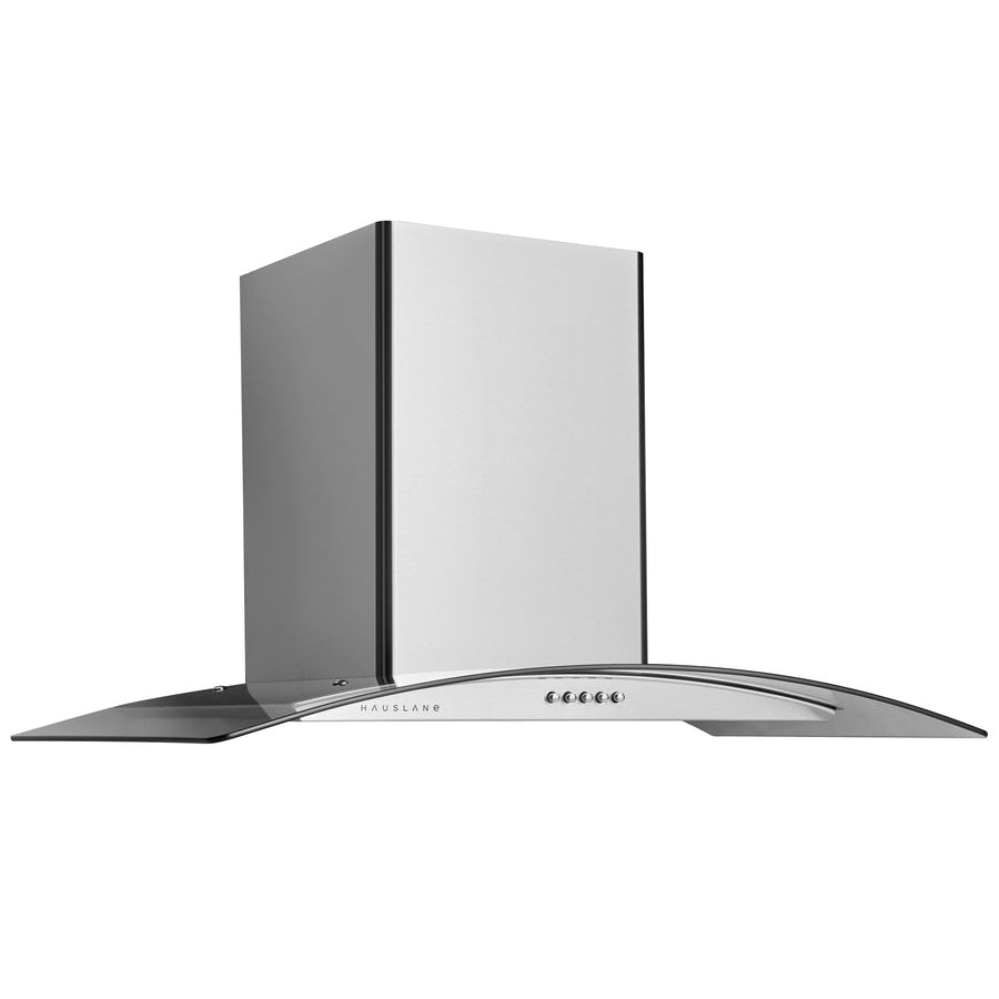 Hauslane Chef Series WM-600SS-30 Stainless Steel and Tempered Glass Finish Wall Mounted Ductless Range Hood
