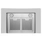 Hauslane Chef Series WM-600SS-36 Stainless Steel and Tempered Glass Finish Wall Mounted Ductless Range Hood