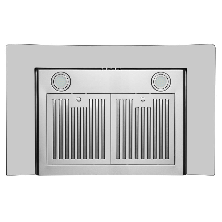 Hauslane Chef Series WM-600SS-36 Stainless Steel and Tempered Glass Finish Wall Mounted Ductless Range Hood