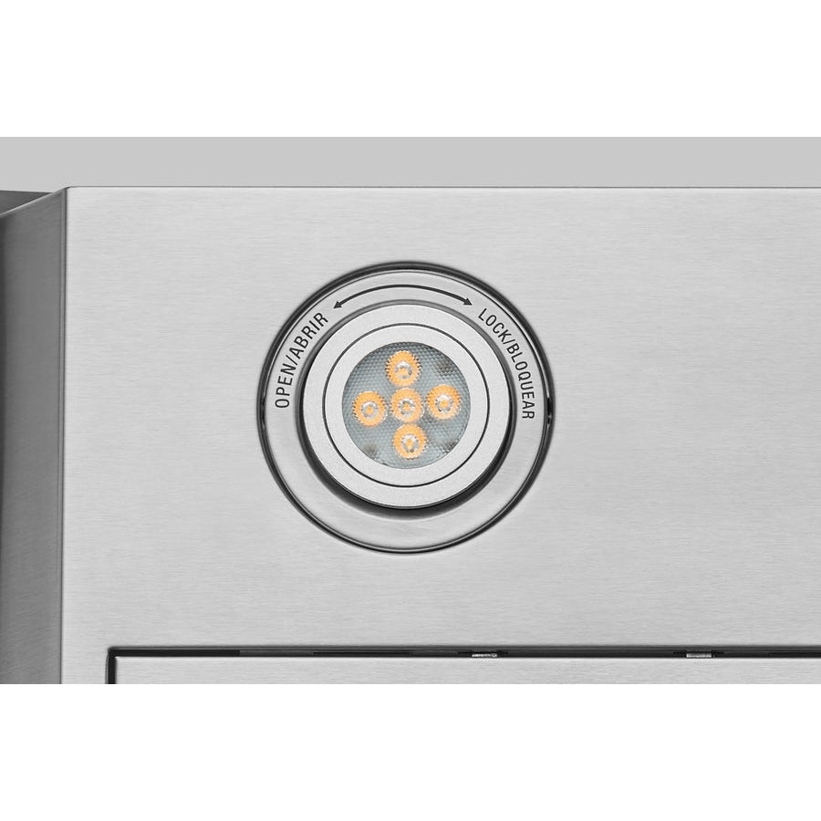 Hauslane Chef Series WM-630SS-30 Stainless Steel and Tempered Glass Finish Wall Mounted Ductless Range Hood