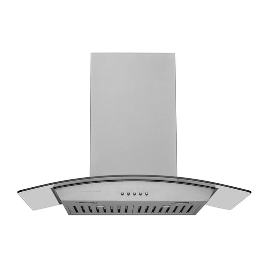 Hauslane Chef Series WM-630SS-36 Stainless Steel and Tempered Glass Finish Wall Mounted Ductless Range Hood