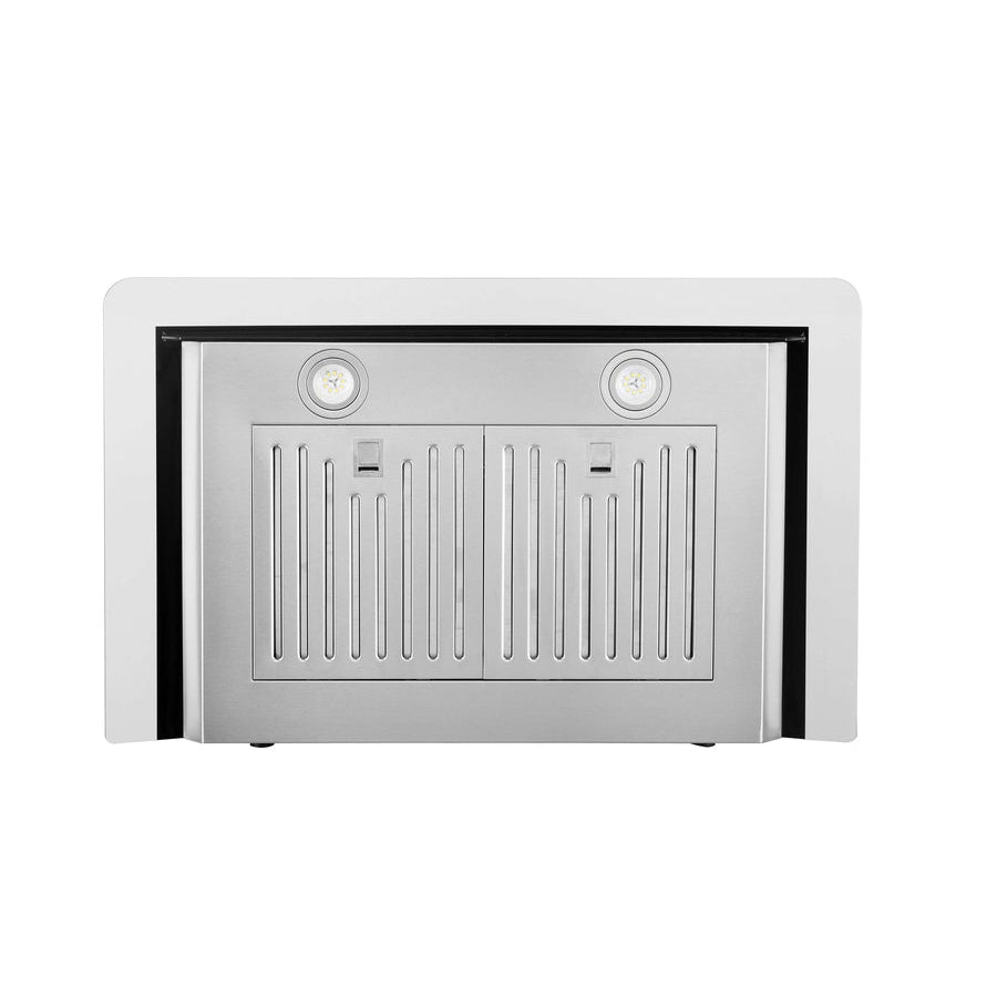 Hauslane Chef Series WM-639SS-36 Stainless Steel and Onyx Black Panel Wall Mounted Ductless Range Hood
