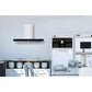 Hauslane Chef Series WM-739SS-30 Stainless Steel and Onyx Black Panel Wall Mounted Ductless Range Hood