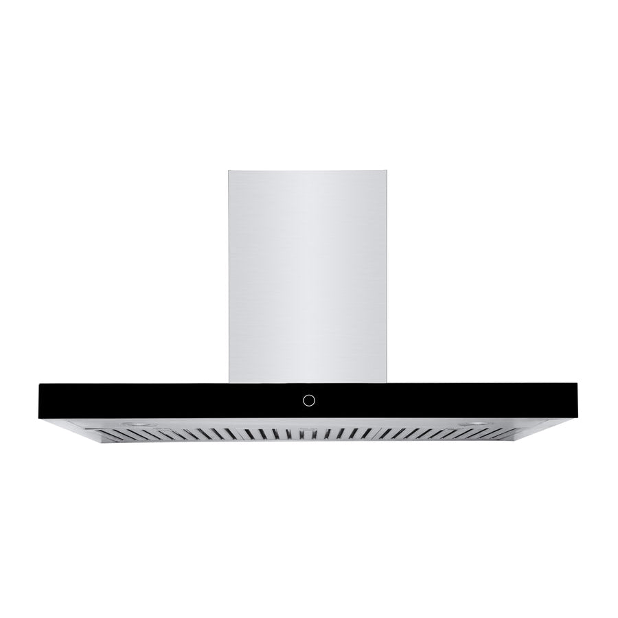 Hauslane Chef Series WM-739SS-30 Stainless Steel and Onyx Black Panel Wall Mounted Ductless Range Hood