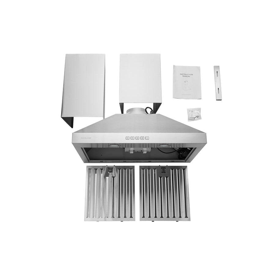 Hauslane WM-530SS-30P Stainless Steel Wall Mounted Ductless Range Hood