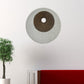 HomeRoots 1 x 14 x 14 Brown & Gray Round Ribbed Wall Decor