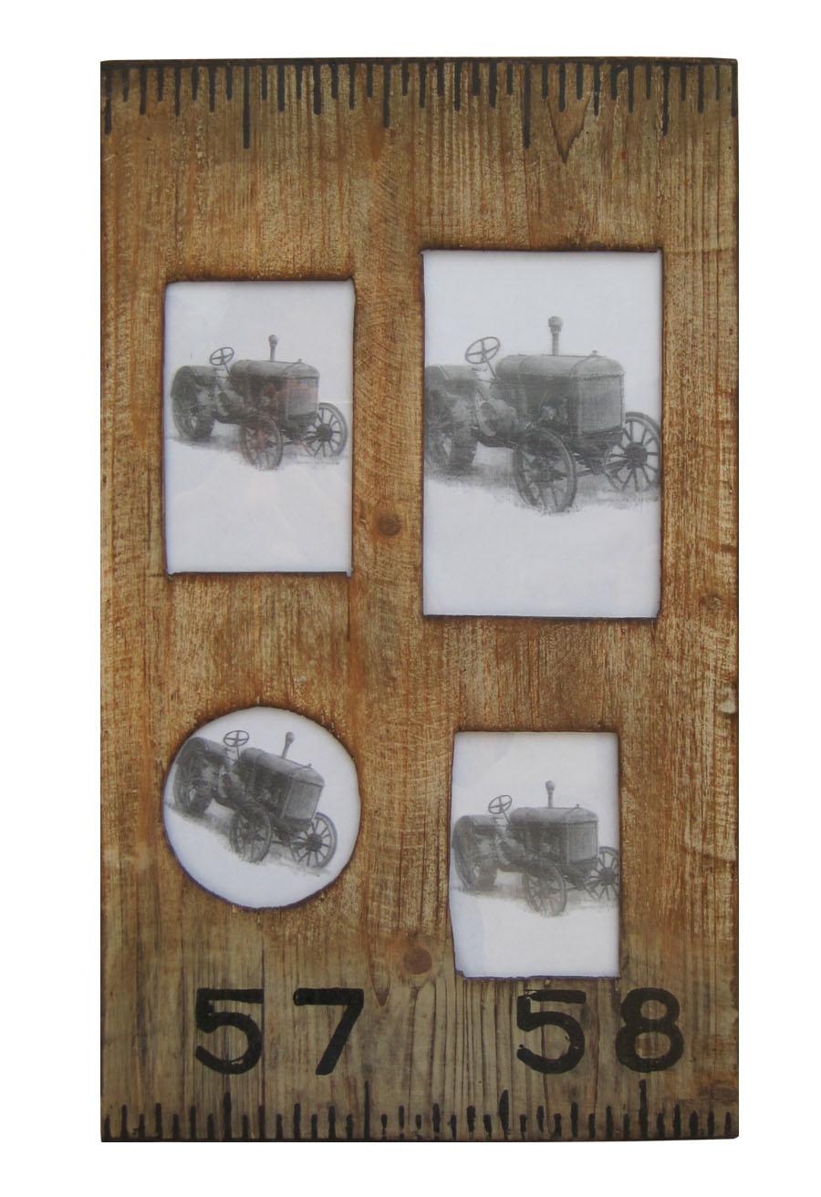 HomeRoots 1" x 19" x 1" Brown Wooden Photo Frame
