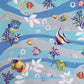 HomeRoots 1' x 2' Polyester Blue Area Rug