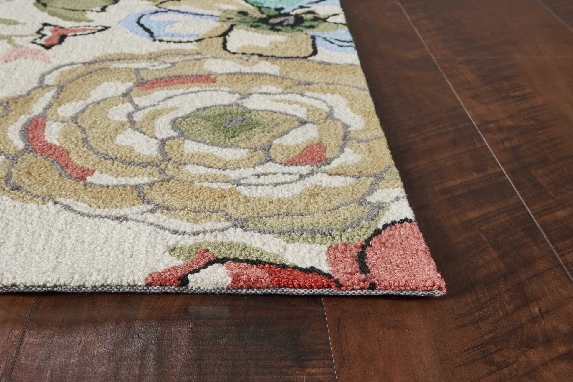 HomeRoots 1' x 2' Polyester Sand Area Rug