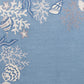 HomeRoots 1' x 2' Polyester Sea Blue Area Rug