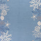 HomeRoots 1' x 2' Polyester Sea Blue Area Rug
