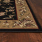 HomeRoots 1' x 2' Polypropylene Black or Beige Area Rug