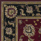 HomeRoots 1' x 2' Red or Black Medieval Inspired Area Rug