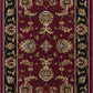 HomeRoots 1' x 2' Red or Black Medieval Inspired Area Rug
