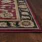 HomeRoots 1' x 2' Red or Black Medieval Inspired Area Rug