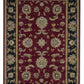 HomeRoots 1' x 2' Red or Black Medieval Inspired Area Rug