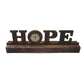 HomeRoots 1" x 23" x 3" Brown Wood Decor Clock