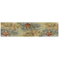 HomeRoots 10' Green Blue Hand Tufted Tropical Plants Indoor Runner Rug