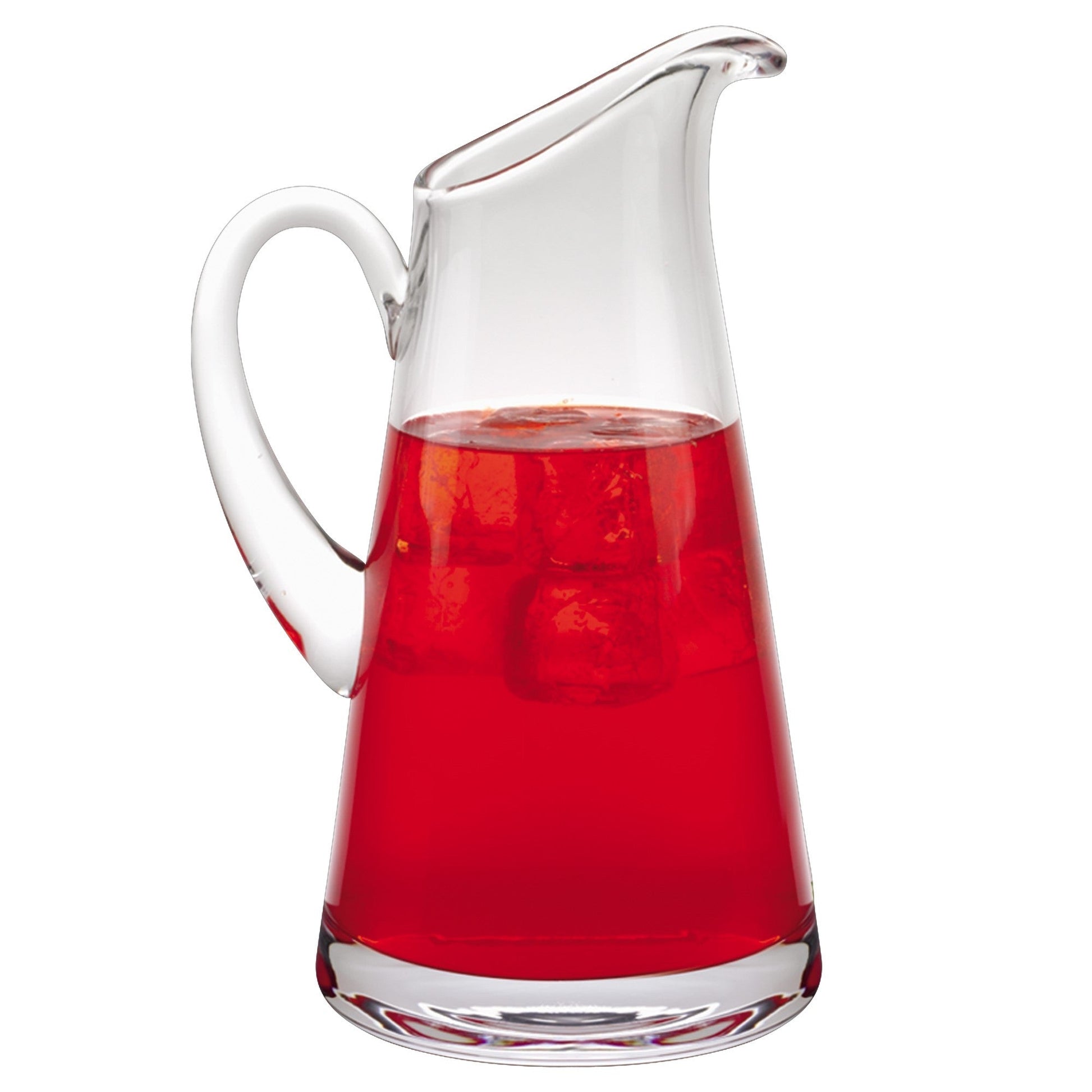 HomeRoots 10" Mouth Blown Crystal European Made Lead Free Crystal Pitcher 54oz