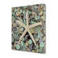 HomeRoots 10" Starfish and Colorful Seaglass 4 Giclee Wrap Canvas Wall Art