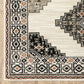 HomeRoots 10' x 13' Abstract Ivory and Gray Geometric Indoor Area Rug