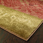 HomeRoots 10' x 13' Beige and Brown Floral Block Pattern Area Rug