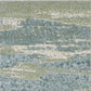 HomeRoots 10' x 13' Blue Sage Impressionistic Ocean Area Rug