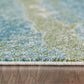 HomeRoots 10' x 13' Blue Sage Impressionistic Ocean Area Rug