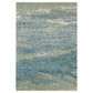 HomeRoots 10' x 13' Blue Sage Impressionistic Ocean Area Rug