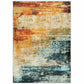 HomeRoots 10' x 13' Blue and Red Distressed Area Rug