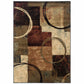 HomeRoots 10' x 13' Brown and Black Abstract Geometric Area Rug