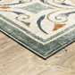 HomeRoots 10' x 13' Gray and Beige Medallion Indoor Area Rug