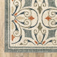 HomeRoots 10' x 13' Gray and Beige Medallion Indoor Area Rug