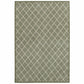 HomeRoots 10' x 13' Gray and Ivory Diamond Indoor Area Rug