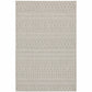 HomeRoots 10' x 13' Gray and Ivory Geometric Indoor Outdoor Area Rug