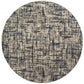 HomeRoots 10' x 13' Gray and Navy Abstract Area Rug