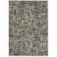 HomeRoots 10' x 13' Gray and Navy Abstract Area Rug