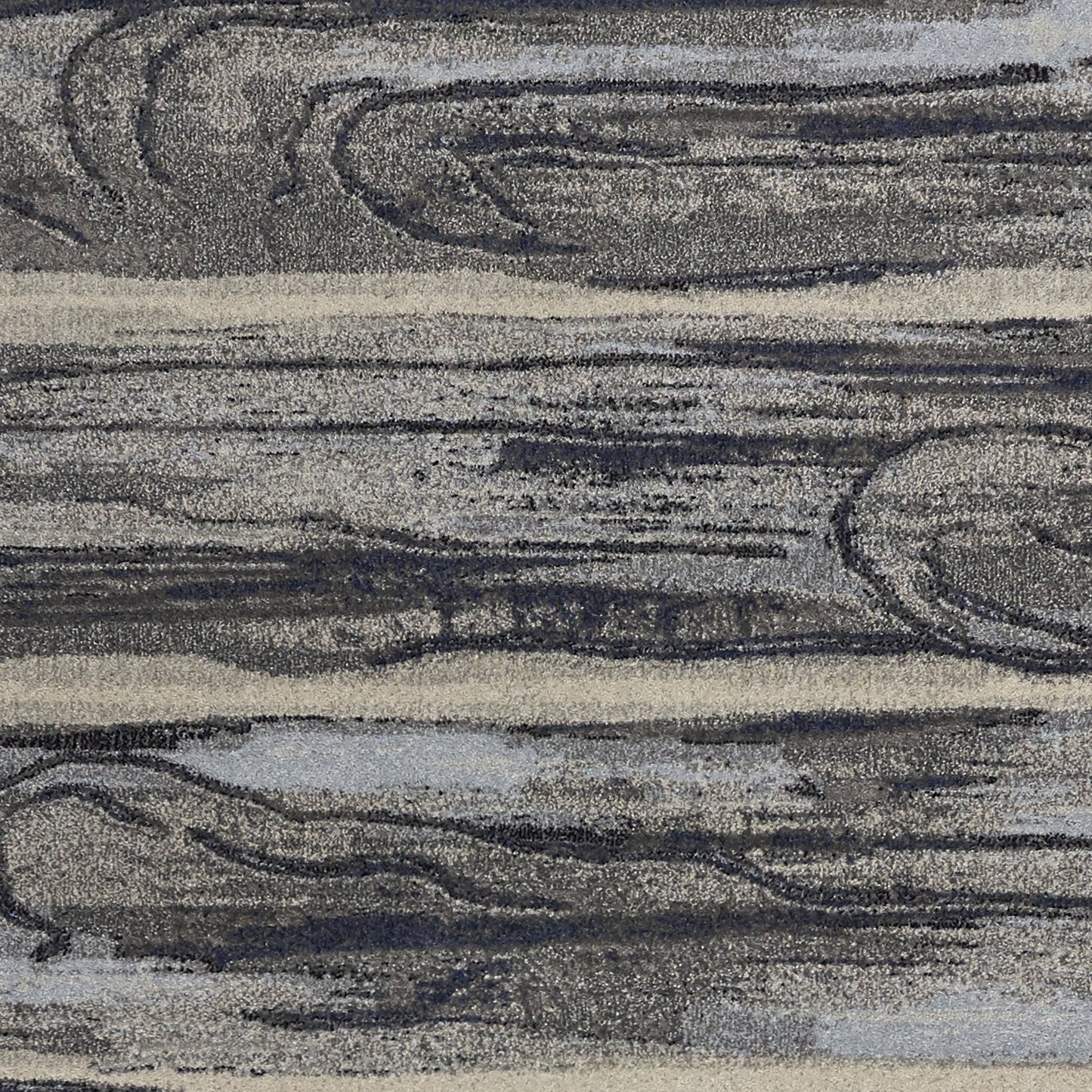 HomeRoots 10' x 13' Grey Machine Woven Abstract Brushstroke Indoor Area Rug