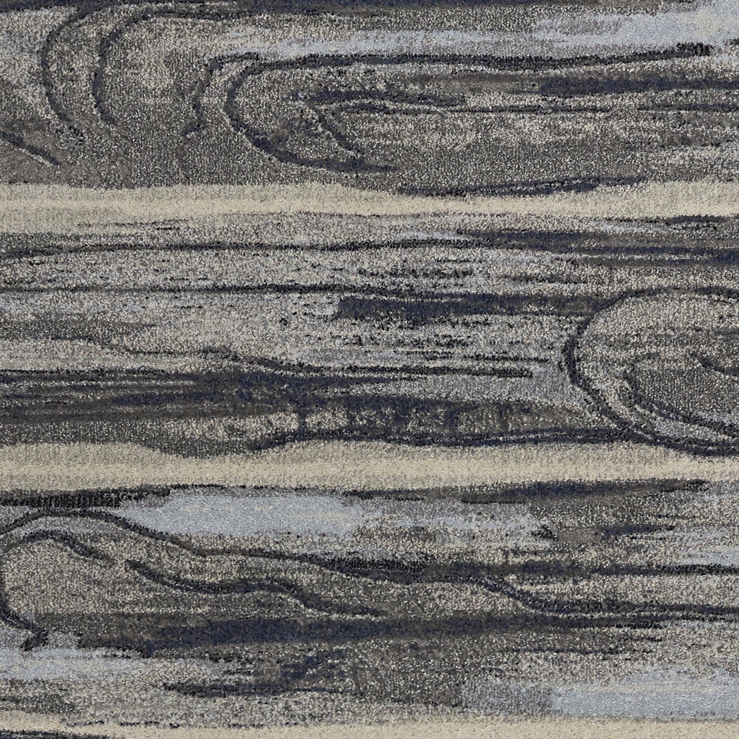 HomeRoots 10' x 13' Grey Machine Woven Abstract Brushstroke Indoor Area Rug