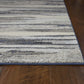 HomeRoots 10' x 13' Grey Machine Woven Abstract Brushstroke Indoor Area Rug