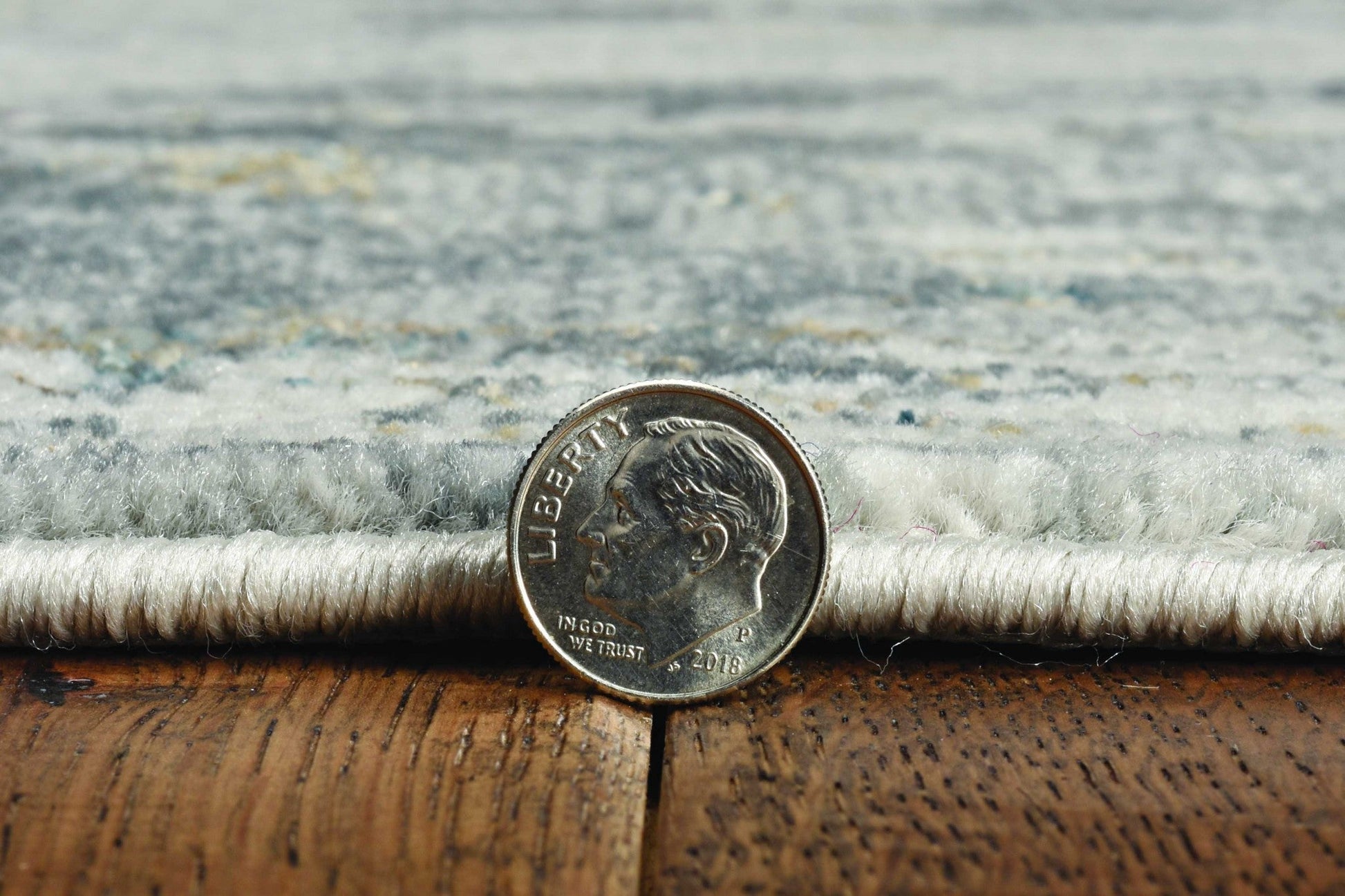 HomeRoots 10' x 13' Grey Machine Woven Abstract Smudge Indoor Area Rug