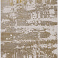 HomeRoots 10' x 13' Ivory Gold Machine Woven Abstract Indoor Area Rug
