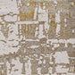 HomeRoots 10' x 13' Ivory Gold Machine Woven Abstract Indoor Area Rug