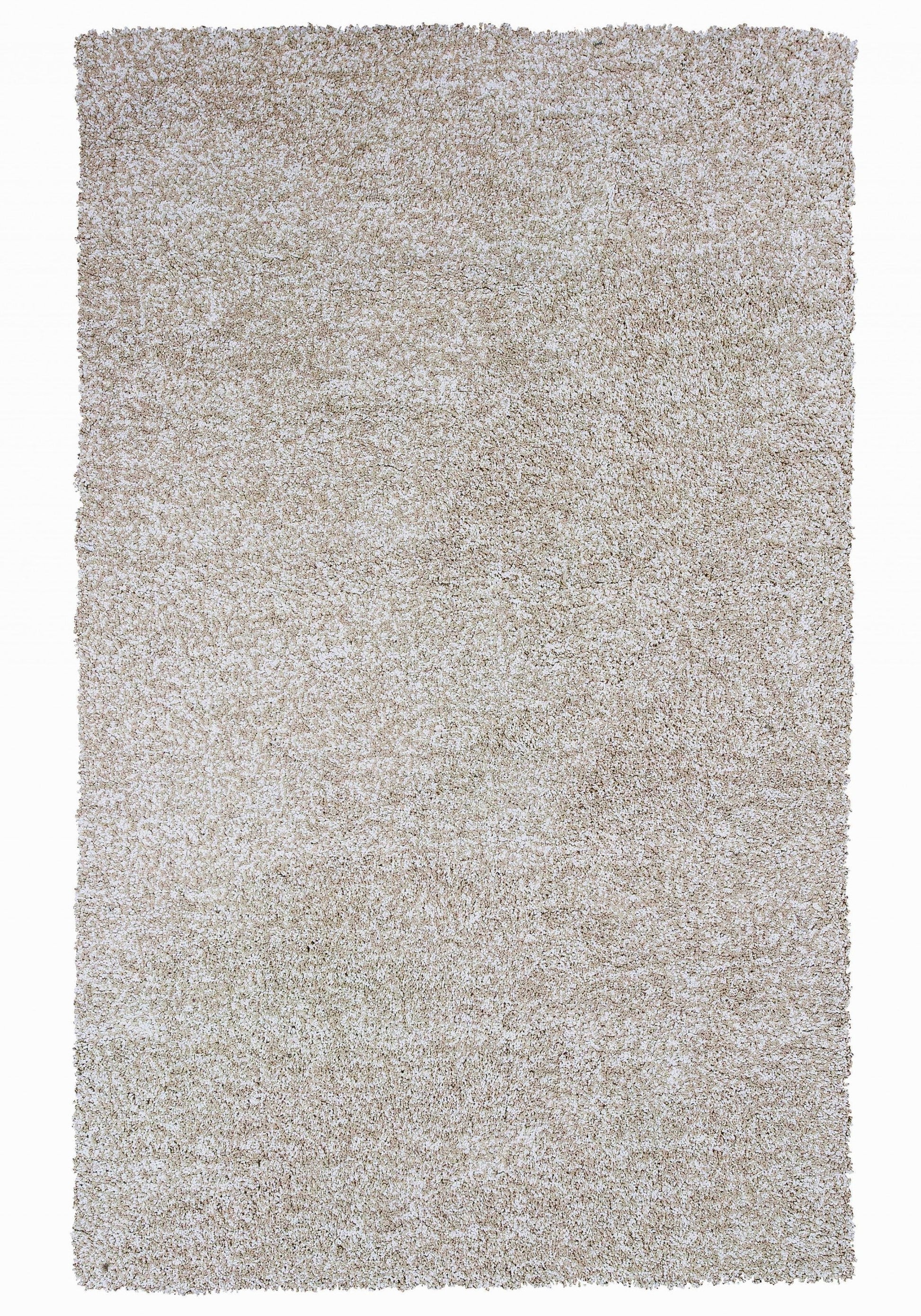 HomeRoots 10' x 13' Ivory Heather Indoor Shag Rug