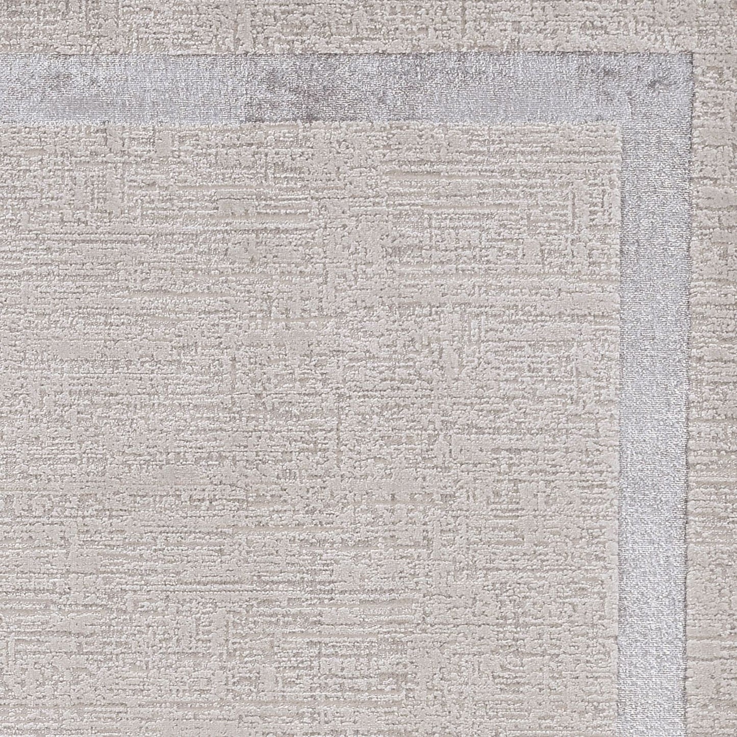 HomeRoots 10' x 13' Ivory Silver Machine Woven Bordered Indoor Area Rug