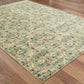 HomeRoots 10' x 13' Ivory and Blue Geometric Area Rug